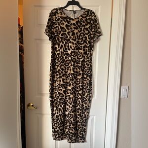 Leopard maxi dress